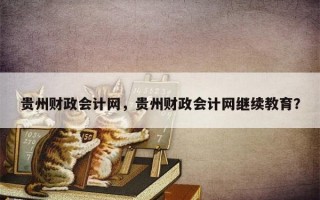 贵州财政会计网，贵州财政会计网继续教育？